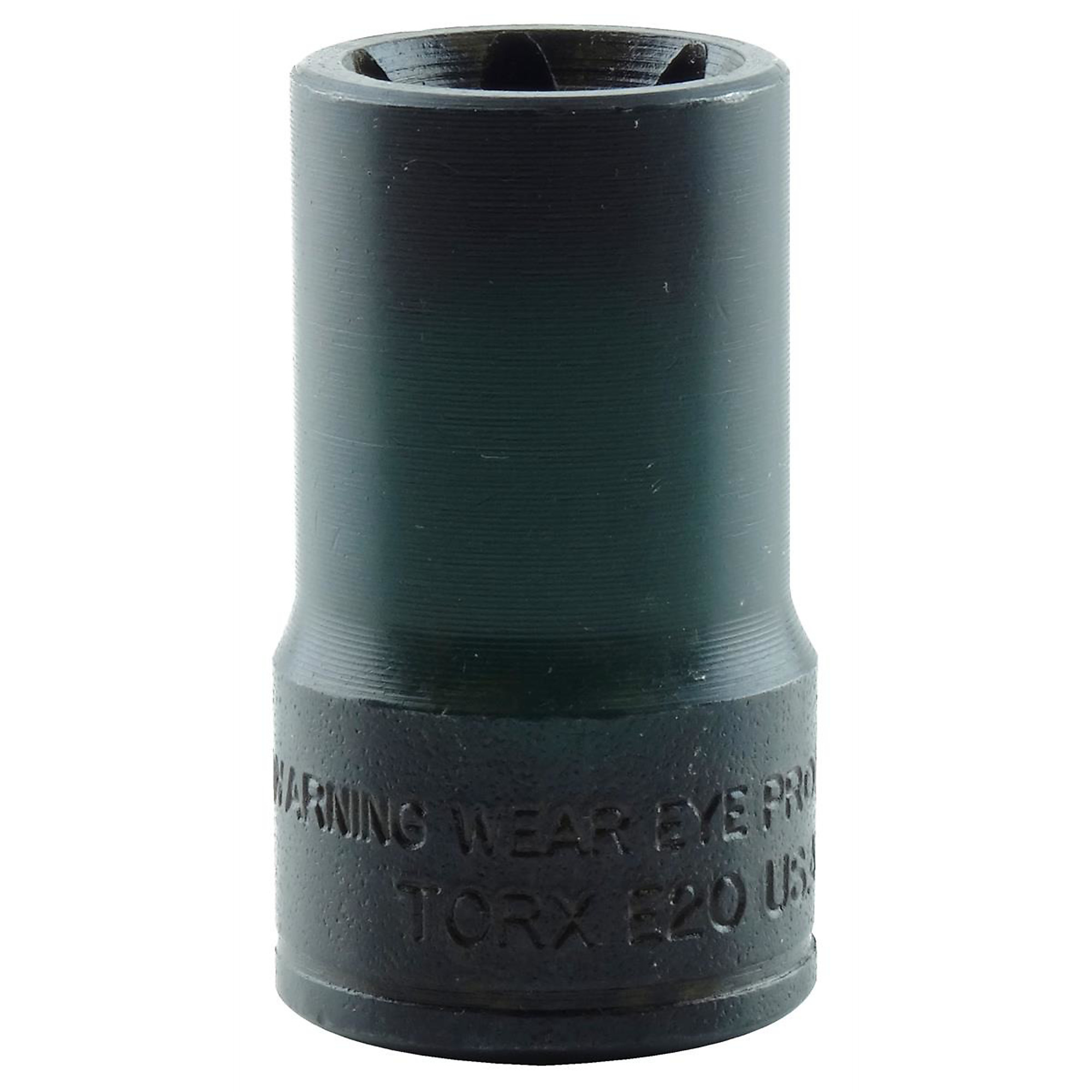 K Tool International External Torx Socket — E20 x 1/2in. Drive, Alloy Steel, Model# KTI22689